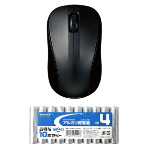 �G���R�� �R�� Bluetooth5.0 �É�IR�}�E�X S�T�C�Y + �A���J�����d�r �P4�`10�{�p�b�N�Z�b�g M-BY10BRSKBK+HDLR03/1.5V10P