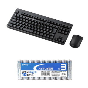 �G���R�� �����L�[�{�[�h/�����u������/�R���p�N�g�T�C�Y/�}�E�X�t/�u���b�N + �A���J�����d�r �P3�`10�{�p�b�N�Z�b�g TK-FDM105MBK+HDLR6/1.5V10P