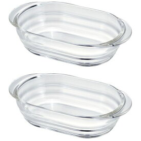耐熱ガラス製グラタン皿2個セット オーブン 電子レンジ対応 ドリア オーブン料理 おうちカフェ シンプル