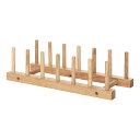 送料無料 6個入り 木製ディッシュスタンド お皿置き お皿立て ディッシュラック 食器整理 北欧風 カントリー風 カフェ風 シンプル すっきり 台所 キッチン雑貨 キッチン収納 おしゃれ インテリア ナチュラル 木製 まとめ買い