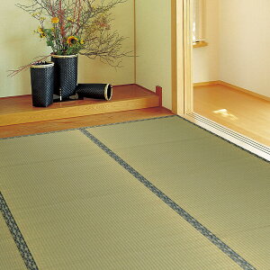 送料無料 い草 上敷 撥水加工付き い草 畳上敷き 畳 い草 茣蓙 い草マット センターラグ リビングラグ マット 本間1畳(約95.5×191cm) 白馬 はっ水 汚れ 拭ける コンパクト ござ 和風 カーペッ