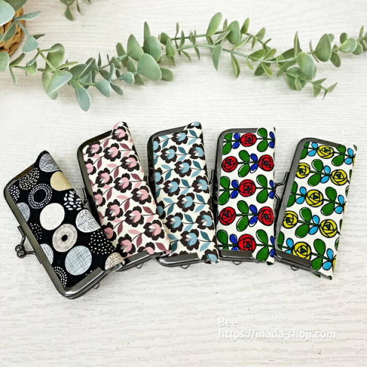 楽天市場 がま口印鑑ケース 朱肉付き おしゃれ かわいい ハンコケース 判子ケース 印鑑入れ 判子入れ ハンコ入れ ネコ 花柄 レトロ 女の子 女性 北欧 レッド イエロー ブラック グレー ナイススタイル