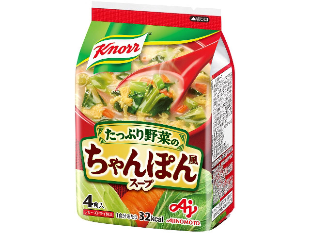 クノール ちゃんぽん風スープ 高品質 ４食入 至上 29.6g 袋 x10