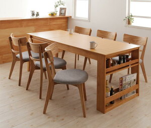 ダイニングセット 幅120 150 180 テーブル+チェア×6 7点セット 6人掛け 6人用 天然木オーク材エクステンションダイニング フェスティア ダイニングテーブルセット テーブルセット 木製 ダイニ