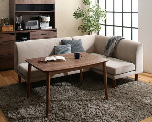 ダイニングこたつ セット 4点セット(テーブル W120+2Pソファ1脚+1Pソファ1脚+コーナーソファ1脚)ダイニングソファー ハイタイプ ダイニングテーブル 食卓セット ダイニングテーブル ベージュ