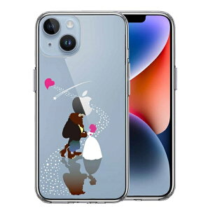 単品 iPhone14 側面ソフト 背面ハード ハイブリッド クリア ケース 美女と野獣 星 の 祝福 !