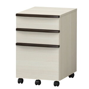 送料無料 ワゴン デスクワゴン サイドワゴン キャスター セパルテック オフィス収納 書類収納 キャスター付き プリンター台 A4ファイル 引き出し 収納付き サイドチェスト アイボリー シン