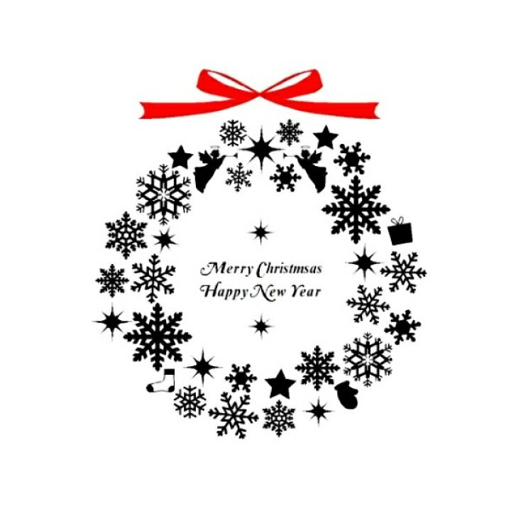 楽天市場 ウォールステッカー 転写式 クリスマスリース 大 おしゃれ かわいい Christmas Xmas 壁シール 北欧 子ども部屋 インテリア 賃貸ok 一体感 シンプル 模様替え 壁紙シール 壁紙ステッカー デコレーション 飾り付け ナイススタイル