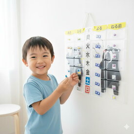 お薬カレンダー くまモン マチ付 薬飲み忘れ防止 送料無料 服薬管理 服薬カレンダー 透明ポケット 収納便利 壁掛け 　一週間 くすりカレンダー 薬入れ クスリ くすり 管理 1週間 対策 朝昼晩 プレゼント 子供向け 便利グッズ