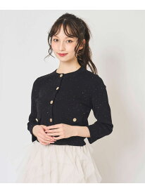 【SALE／30%OFF】2025春夏新作 スパンコールポケットカーディガン 31 Sons de mode トランテアン ソン ドゥ モード トップス カーディガン ピンク ホワイト グリーン ブラック【RBA_E】【送料無料】[Rakuten Fashion]