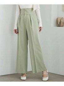【SALE／50%OFF】2025春夏新作 ダブルクロスベルトワイドパンツ 31 Sons de mode トランテアン ソン ドゥ モード パンツ その他のパンツ ブラック グレー【RBA_E】【送料無料】[Rakuten Fashion]