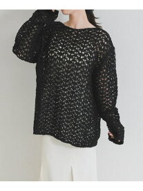 【SALE／20%OFF】シアーレースニットプルオーバー 31 Sons de mode トランテアン ソン ドゥ モード トップス ニット ホワイト ベージュ ブラック【RBA_E】【送料無料】[Rakuten Fashion]