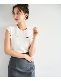 【SALE／36%OFF】2025秋冬新作 襟付ライン入りフラップニット 31 Sons de mode トランテアン ソン ドゥ モード トップス ニット ホワイト ブラック ピンク【RBA_E】【送料無料】[Rakuten Fashion]