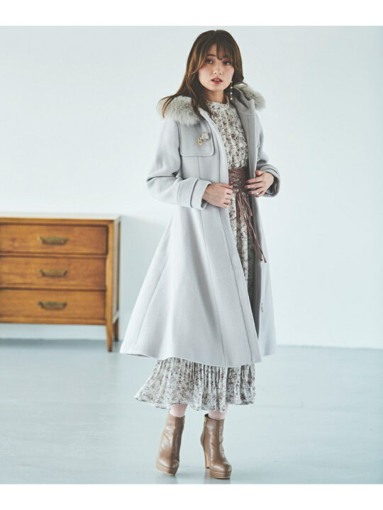 楽天市場】【SALE／20%OFF】ファー付きフレアミディ丈コート 31 Sons 