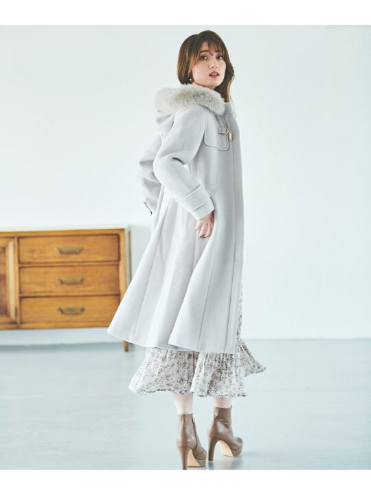楽天市場】【SALE／20%OFF】ファー付きフレアミディ丈コート 31 Sons 