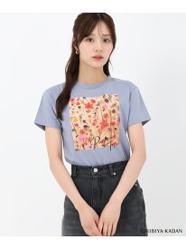 2025春夏新作 【HIBIYA-KADANコラボ】フラワープリントTEE 31 Sons de mode トランテアン ソン ドゥ モード トップス カットソー・Tシャツ ブルー ブラック ホワイト【送料無料】[Rakuten Fashion]