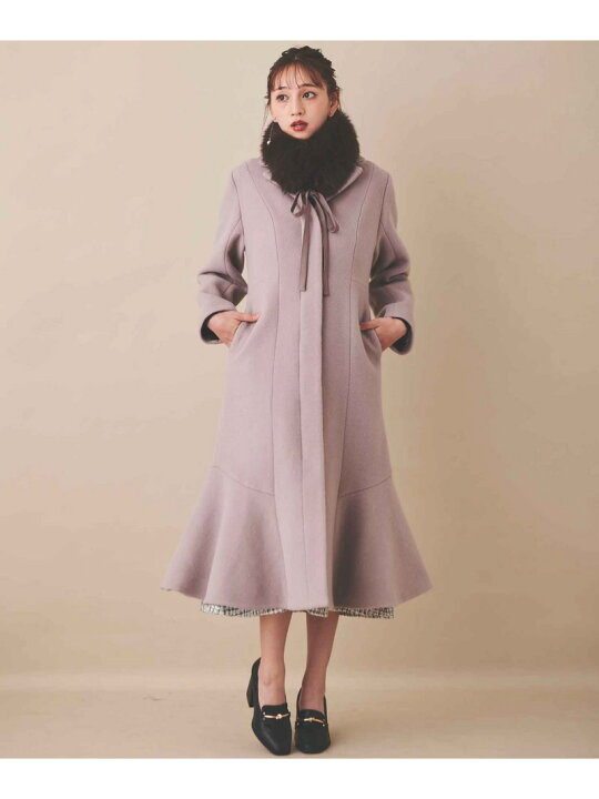 楽天市場】【SALE／60%OFF】ファー付きマーメイドコート 31 Sons de 