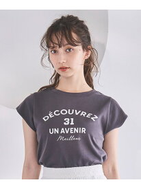 【SALE／50%OFF】2025春夏新作 ロゴプリントTシャツ 31 Sons de mode トランテアン ソン ドゥ モード トップス その他のトップス ホワイト グレー【RBA_E】[Rakuten Fashion]