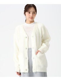 【SALE／30%OFF】2025秋冬新作 ビジュー釦ミドルカーディガン 31 Sons de mode トランテアン ソン ドゥ モード トップス カーディガン ホワイト ワインレッド グレー【RBA_E】【送料無料】[Rakuten Fashion]