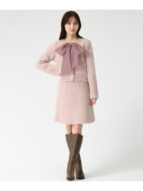 2025秋冬新作 シャギーカーデ*ミニスカセットアップ 31 Sons de mode トランテアン ソン ドゥ モード ワンピース・ドレス その他のワンピース・ドレス ブラウン グレー ピンク【送料無料】[Rakuten Fashion]