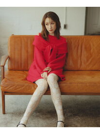 2025秋冬新作 リボンモチーフミニワンピース 31 Sons de mode トランテアン ソン ドゥ モード ワンピース・ドレス ワンピース ピンク ブラウン ホワイト【送料無料】[Rakuten Fashion]