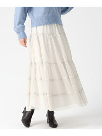 2025秋冬新作 チュールラメティアードスカート 31 Sons de mode トランテアン ソン ドゥ モード スカート その他のスカート グレー ブラック ベージュ【送料無料】[Rakuten Fashion]