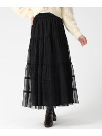 2025秋冬新作 チュールラメティアードスカート 31 Sons de mode トランテアン ソン ドゥ モード スカート その他のスカート グレー ブラック ベージュ【送料無料】[Rakuten Fashion]