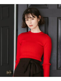 2025秋冬新作 袖フリルボトルネックニット 31 Sons de mode トランテアン ソン ドゥ モード トップス ニット レッド ホワイト ブルー ブラック【送料無料】[Rakuten Fashion]