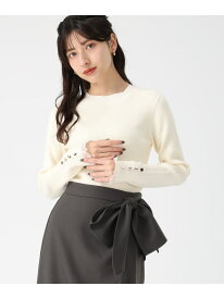 【SALE／20%OFF】2025秋冬新作 袖フリルボトルネックニット 31 Sons de mode トランテアン ソン ドゥ モード トップス ニット レッド ホワイト ブルー ブラック【RBA_E】【送料無料】[Rakuten Fashion]