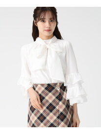 【SALE／30%OFF】2025秋冬新作 ティアード袖ブラウス 31 Sons de mode トランテアン ソン ドゥ モード トップス シャツ・ブラウス ワインレッド ブラック ホワイト【RBA_E】【送料無料】[Rakuten Fashion]