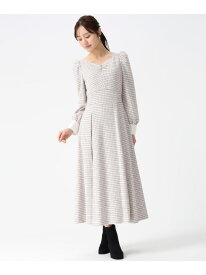 2025秋冬新作 カットジャガードフレアワンピース 31 Sons de mode トランテアン ソン ドゥ モード ワンピース・ドレス ワンピース ベージュ ブラック ブルー【送料無料】[Rakuten Fashion]