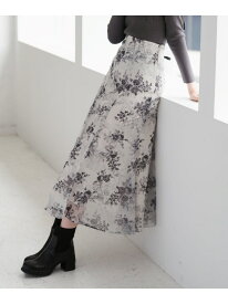 【SALE／30%OFF】2025秋冬新作 シアーフラワープリントスカート 31 Sons de mode トランテアン ソン ドゥ モード スカート その他のスカート ピンク ブラック【RBA_E】【送料無料】[Rakuten Fashion]