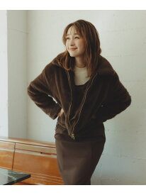 2025秋冬新作 フェイクファーショートブルゾン 31 Sons de mode トランテアン ソン ドゥ モード ジャケット・アウター ブルゾン・ジャンパー ホワイト グレー ブラウン【送料無料】[Rakuten Fashion]