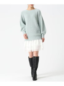 2025秋冬新作 ミニニットワンピース 31 Sons de mode トランテアン ソン ドゥ モード ワンピース・ドレス ワンピース ピンク ベージュ【送料無料】[Rakuten Fashion]