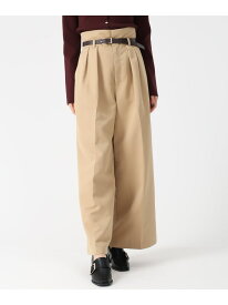 2025秋冬新作 合皮ベルト付チノパンツ 31 Sons de mode トランテアン ソン ドゥ モード パンツ チノパンツ グレー ブラウン【送料無料】[Rakuten Fashion]