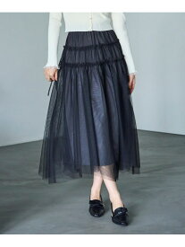 2025秋冬新作 ボリュームチュールスカート 31 Sons de mode トランテアン ソン ドゥ モード スカート その他のスカート ブラウン ブラック【送料無料】[Rakuten Fashion]