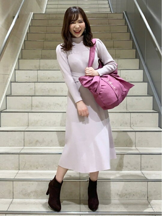 楽天市場】【SALE／30%OFF】リブタートルフレアリボンベルトワンピース  