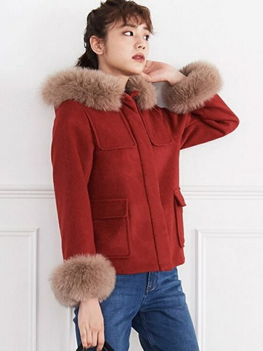 楽天市場】【SALE／40%OFF】アンゴラ混ビーバー撥水ショートコート 31 