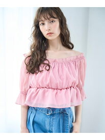 2025春夏新作 ラメオーガンジーシャーリングブラウス 31 Sons de mode トランテアン ソン ドゥ モード トップス シャツ・ブラウス ピンク ブラック ベージュ ブルー【送料無料】[Rakuten Fashion]
