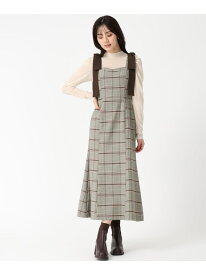 TT537404 肩リボンジャンスカ 31 Sons de mode トランテアン ソン ドゥ モード ワンピース・ドレス ワンピース グレー ブラウン【送料無料】[Rakuten Fashion]