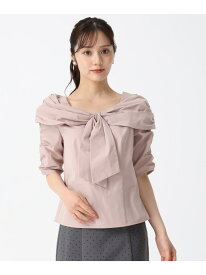 TT538105 オフショルリボンブラウス 31 Sons de mode トランテアン ソン ドゥ モード トップス シャツ・ブラウス ホワイト ブラウン ピンク【送料無料】[Rakuten Fashion]
