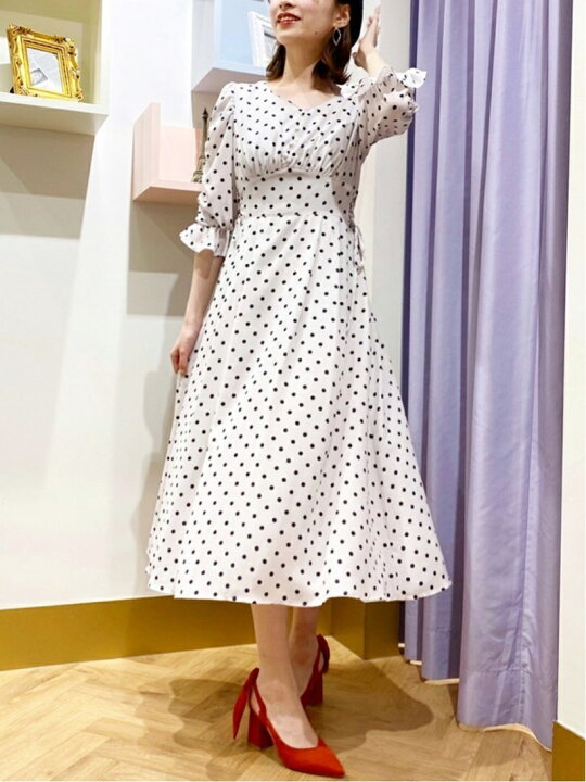 楽天市場】【SALE／20%OFF】ドットプリントフレアワンピース 31 Sons 