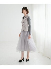 TT537412 ツイードジレワンピース 31 Sons de mode トランテアン ソン ドゥ モード ワンピース・ドレス ワンピース ブラック グレー【送料無料】[Rakuten Fashion]