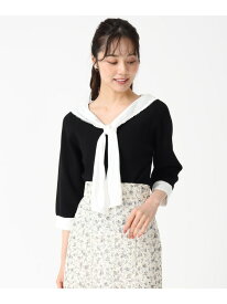 TT538310 カフス付ニット 31 Sons de mode トランテアン ソン ドゥ モード トップス ニット グレー ブルー ブラック【送料無料】[Rakuten Fashion]