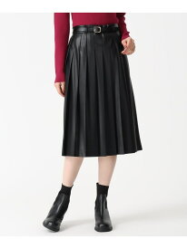 TT537210 ベルト付きミディプリーツスカート 31 Sons de mode トランテアン ソン ドゥ モード スカート その他のスカート ブラウン ベージュ ブラック【送料無料】[Rakuten Fashion]