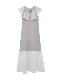 【SALE／50%OFF】2023年夏 異素材ドッキングニットワンピース 31 Sons de mode トランテアン ソン ドゥ モード ワンピース・ドレス ワンピース ネイビー グレー【RBA_E】【送料無料】[Rakuten Fashion]