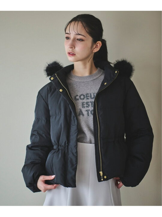 楽天市場】【SALE／70%OFF】取り外しフードファー付きショートダウン 