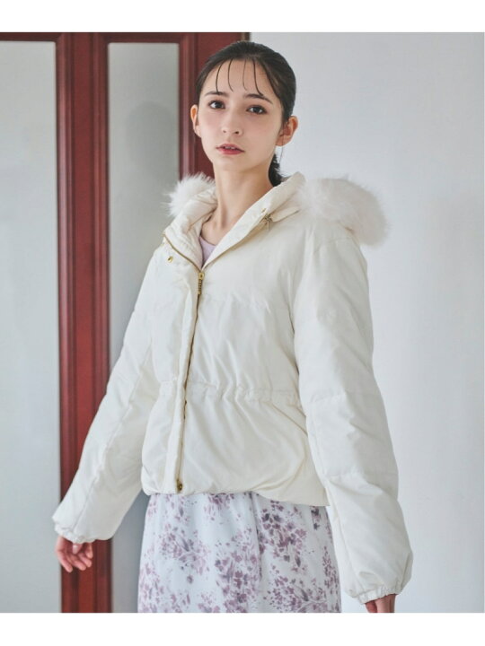 楽天市場】【SALE／70%OFF】取り外しフードファー付きショートダウン 