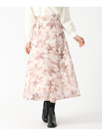 【SALE／50%OFF】TT537208 大花柄フレアスカート 31 Sons de mode トランテアン ソン ドゥ モード スカート その他のスカート グレー ピンク イエロー【RBA_E】【送料無料】[Rakuten Fashion]