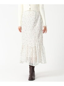 TT537207 ラッセルプリントマーメイドスカート 31 Sons de mode トランテアン ソン ドゥ モード スカート その他のスカート ホワイト ブラック イエロー【送料無料】[Rakuten Fashion]